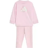 Adidas Survêtement noisette / rose / blanc