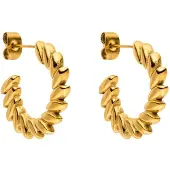 Purelei Boucles d'oreilles 'Big Leaf' or