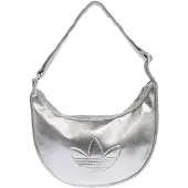 Adidas Originals Adicolor Half Crescent Metallic Pu 5l Shoulder Bag Argenté