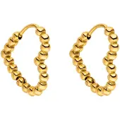Purelei Boucles d'oreilles 'Bubble Heart' or