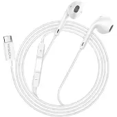 Avizar Mayaxess, écouteurs filaires USB-C avec micro pour Galaxy S26 Ultra, blanc
