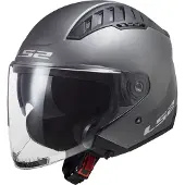 LS2 OF600 Copter II Mat Titanium 06 Casque Jet Taille XS