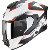 Scorpion EXO-530 Air Clip, casque intégral ,Mat Blanc/Noir/Rouge ,S