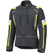 Held Veste textile imperméable pour moto 4-Touring II, noir/jaune, L