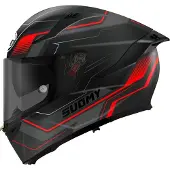Suomy Speedstar 2 Visual Noir Rouge Casque Intégral Taille M