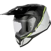 Acerbis Assault Graphique Mat Noir Jaune Adventure Casque Intégral Taille XS