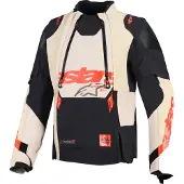 Alpinestars Veste de moto textile imperméable Harok Pro Drystar XF, noir/beige, 4XL