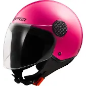 LS2 OF558 Sphere Lux II Solid Fluo Rose Casque Jet Taille 2XL
