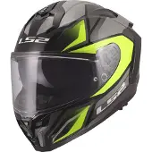 LS2 Casque LS2 FF817 Challenger II Viper, gris/jaune, taille M (57/58)