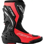 Rst TracTech Evo D3O, bottes perforées ,Noir/Rouge Néon ,41 EU