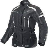 Büse Torino II blouson textile moto pour femmes, noir/blanc, 46
