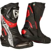 MUGENRACE Sphantom Plus Bottes Noires Blanc Rouge Perforées Taille 45