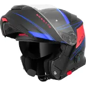 Bogotto Casque modulable H271 BT Taog, Bluetooth, noir mat/rouge/bleu, taille XL (61/62)