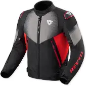 REV'IT! Veste textile de moto Revit Control H2O, noir/rouge, XL