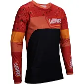 Leatt Maillot de motocross 4.5 Enduro Patch 2025, noir/orange, XL