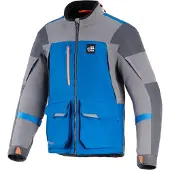 Alpinestars Veste de moto textile imperméable Maxdura Drystar XF, bleu/gris, 2XL
