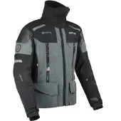 Dane Elec Veste textile imperméable DANE Bornholm Pro pour moto, noir/gris foncé, 4XL