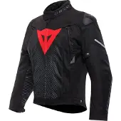 Dainese Super Sprint D-Dry pour hommes Veste textile Noir/Rouge 48