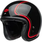 Bell Custom 500 Chief Brillant Noir Casque Jet Taille S