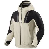 REV'IT! Component 3 H2O, veste textile imperméable unisexe ,Noir/Beige ,XXL