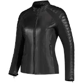 Rusty Stitches Donna Blouson en cuir de moto pour femmes Taille