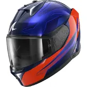 Shark Skwal i3 Mekarium, casque intégral ,Noir/Orange/Bleu ,S