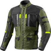 Berik Veste de moto textile imperméable Absolute Zero RX, noir/olive, taille 52