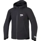 Alpinestars Aeroshell WP, veste textile imperméable ,Noir/Noir ,XL