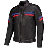 Rusty Stitches Steve Blouson en cuir de moto Taille