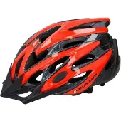 Dunlop Casque de vélo VTT pour homme et femme, rouge et noir, taille S (53-55 cm)