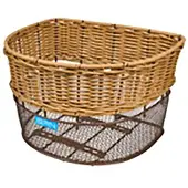 BRN Venezia Light Wicker Front Basket Marron