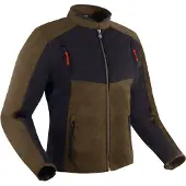 Segura Veste textile imperméable pour moto Volt, kaki/noir, M