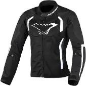 Sonstiges Veste textile de moto Macna Grisca pour femme, noir/blanc, XL