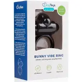 EasyToys Bunny - anneau pénien vibrant - silicone noir