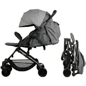 Bambisol Poussette compacte pliable Eco Grey