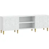 vidaXL Meuble TV 150 x 31 x 50 cm Blanc, aggloméré