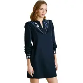 Pepe Jeans Bunny 3/4 Sleeve Dress Bleu L Femme