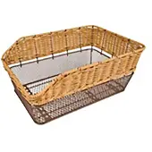 BRN Firenze Light Wicker Rear Basket Marron