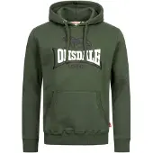 Lonsdale Sweat-shirt 'Thurning' kaki / vert foncé / noir / blanc
