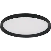 Steinhauer Éclairage de plafond moderne Flady noir Ø30cm