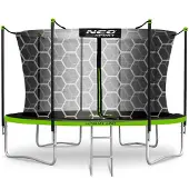 Neo-Sport Trampoline de jardin 14ft/435cm avec filet intérieur et échelle