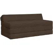 vidaXL Canapé-lit pliable Taupe 120 x 60 x 49 cm Tissu