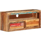 vidaXL Armoire TV 88x30x40 cm Vieux bois massif