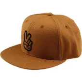 Troy Lee Designs Peace Flat Cap Marron