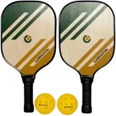 Lynx Sport Basic Wooden Pickleball Set Doré