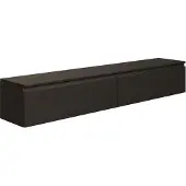 Selsey Bemmi - Meuble TV suspendu, Noir, 175 cm