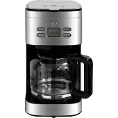 Continental Edison Cecf12Tix Cafetière filtre programmable - Acier inoxydable