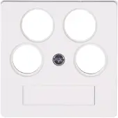 Kopp 491829003 Cache pour antenne 4x TV/RF 2x SAT Athenis 55 blanc pur