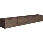 Selsey Bemmi - Panneau de suspension TV, noyer Wisconsin, 200 cm