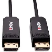 Lindy Displayport 40 M Fiber Optic Cable Noir
